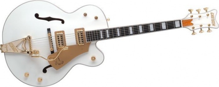 gretsch g7593 white guitar front
