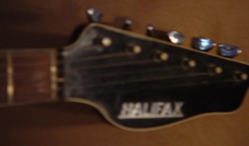 Halifax teardrop shaped electric guitar headstock