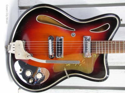 German made semi-hollow body electric guitar from the 1960s