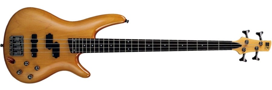 Ibanez SR400 bass guitar, light amber finish