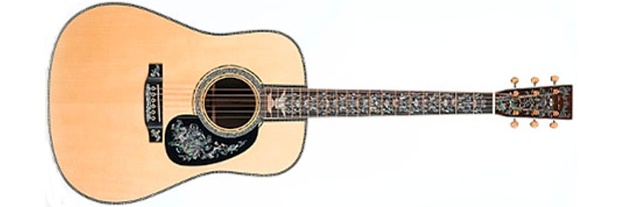 Martin D-100 Deluxe Commemorative Edition, acoustic guitar front view