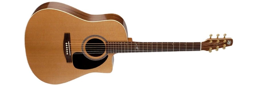 Seagull Mosaic CW, single cutaway acoustic guitar