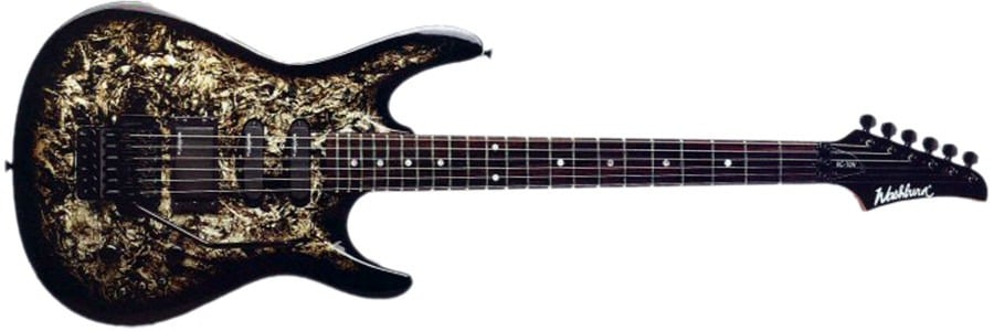 Washburn KC70 electric guitar, woodstone silver finish