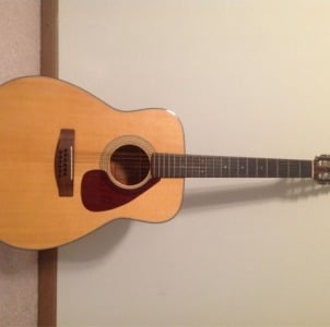 Yamaha FG-260 12 string acoustic guitar, front view