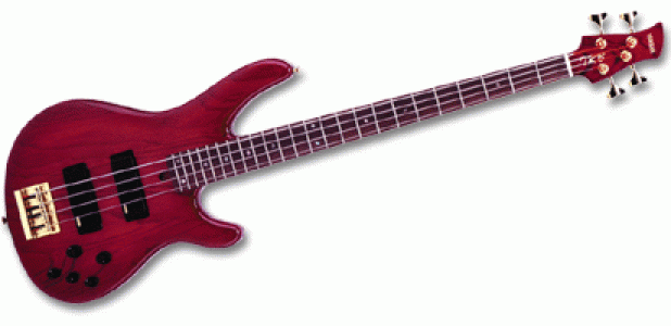 Yamaha TRB4 II electric bass translucent red
