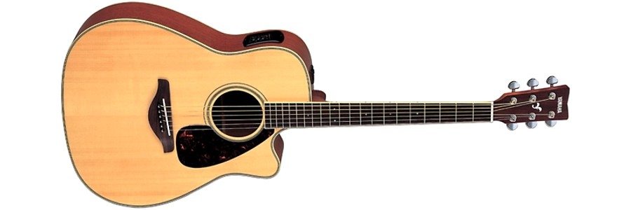 Yamaha FGX-720SC dreadnought electro-acoustic guitar with a single cutaway