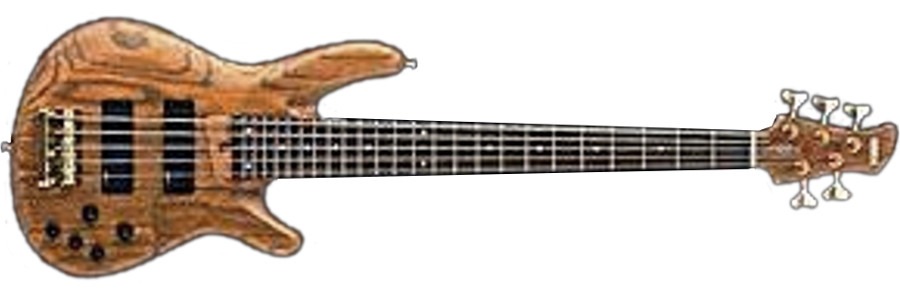 Yamaha TRB5, 5-string bass in amber stain finish