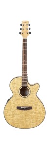 Mitchell Mx400 Exotic Wood Acoustic-Electric Guitar Quilted Ash Burl