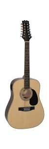 Mitchell D120s12e 12-String Dreadnought Acoustic-Electric Guitar Natural