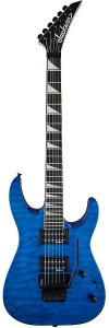 Jackson Dinky Js32q Dka Arch Top Electric Guitar Transparent Blue