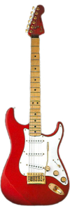 Fender The STRAT (1980-1983) candy apple red electric guitar