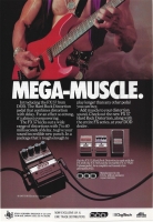 DOD Mega Muscle 1988 FX pedal advert