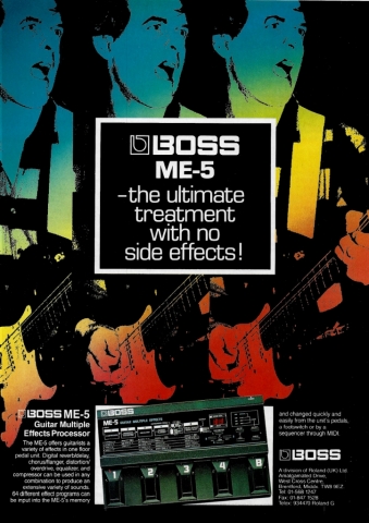 Boss ME-5 1988 ad