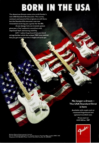 Fender Born in the USA advert