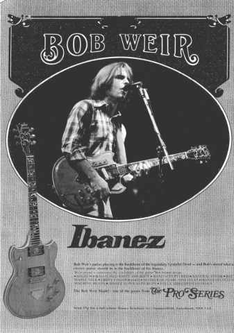 Ibanez Bob Weir advert 1977