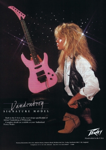 Peavey Vandenberg Signature electric guitar advert 1988