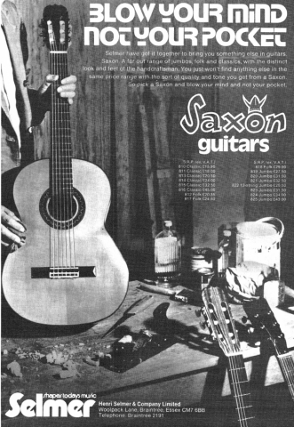 Saxon Classical advert 1973