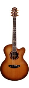 Yamaha CPX 15E acoustic guitar back